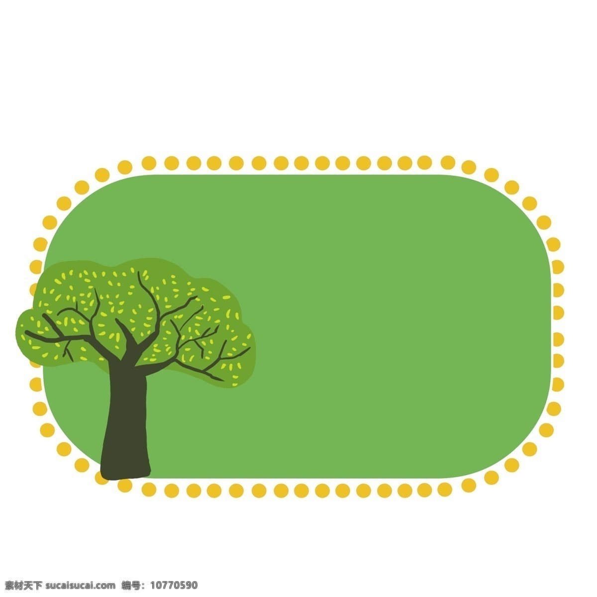 卡通 植树节 边框 手绘 元素 春游标题框 树木文字框 植树节边框 环境保护 公园温馨提示 温馨提示 树木