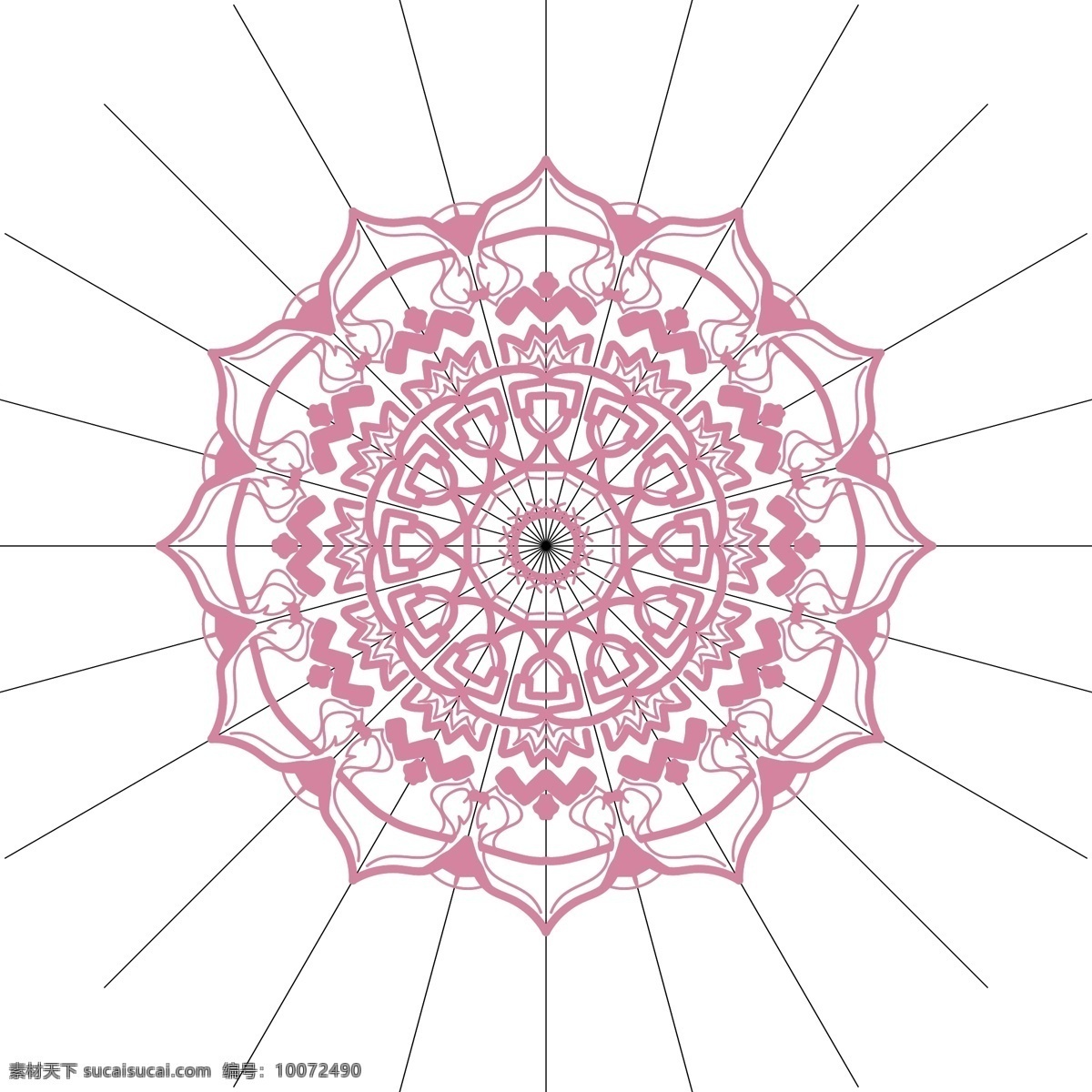 粉色花朵图案 花朵花纹 花朵花边 粉色图案