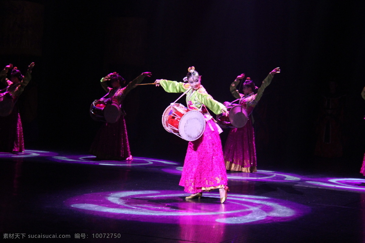 跳舞 朝鲜舞 美女 舞台 舞蹈 朝鲜舞蹈 敲鼓 舞蹈音乐 文化艺术