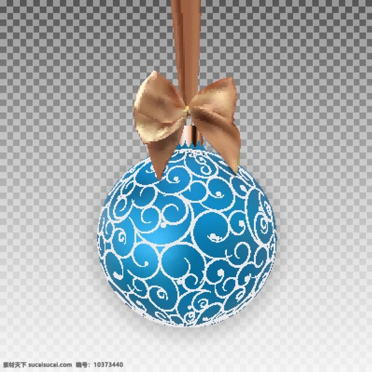 蓝色 挂 球 矢量 挂球 蝴蝶结 圣诞 圣诞素材