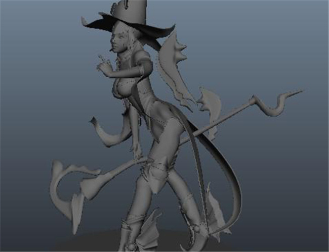 女 法师 游戏 模型 法师游戏模块 女巫游戏装饰 法术 角色 网游 3d模型素材 游戏cg模型