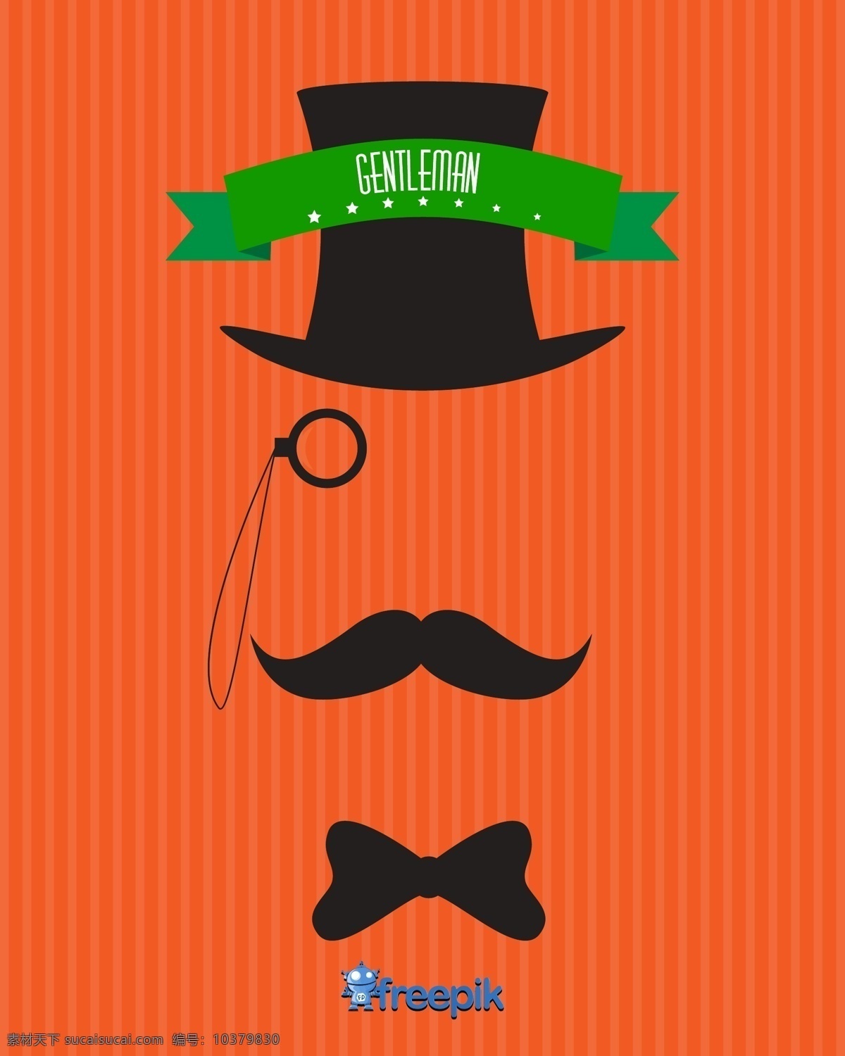 男士 隐形 复古 年份 海报 图标 时尚 男人 时髦 脸 眼镜 性格的人 帽子 口罩 衣服 胡子 胡子男人的头 橙色