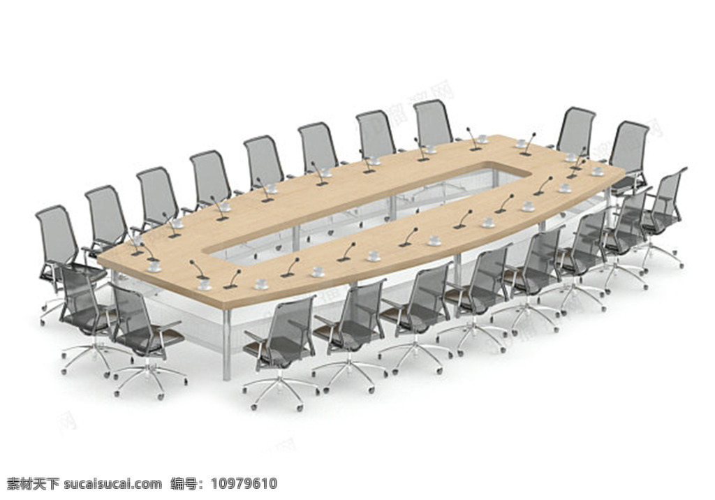 现代 会议桌 模板下载 桌模板下载 会议 会议室 3d模型 室内模型 3d设计模型 源文件 max 白色