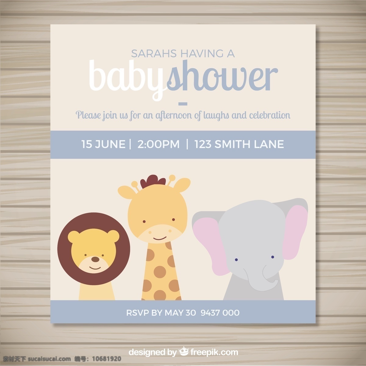 邀请 婴儿 洗澡 可爱 动物 聚会 卡片 手 模板 婴儿淋浴 鸟 手绘 邀请卡 庆祝活动 狮子 孩子 大象 新 党的邀请 公告