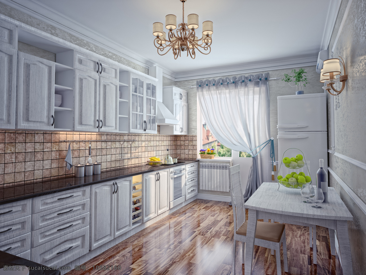 欧式 厨房 室内设计 厨房设计 装修 装潢 橱柜 环境家居