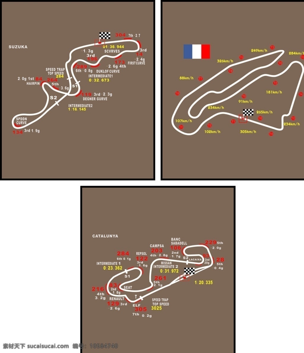 f1赛道 赛道 汽车赛道 八方原 秋名 suzuka 矢量素材 其他矢量 矢量