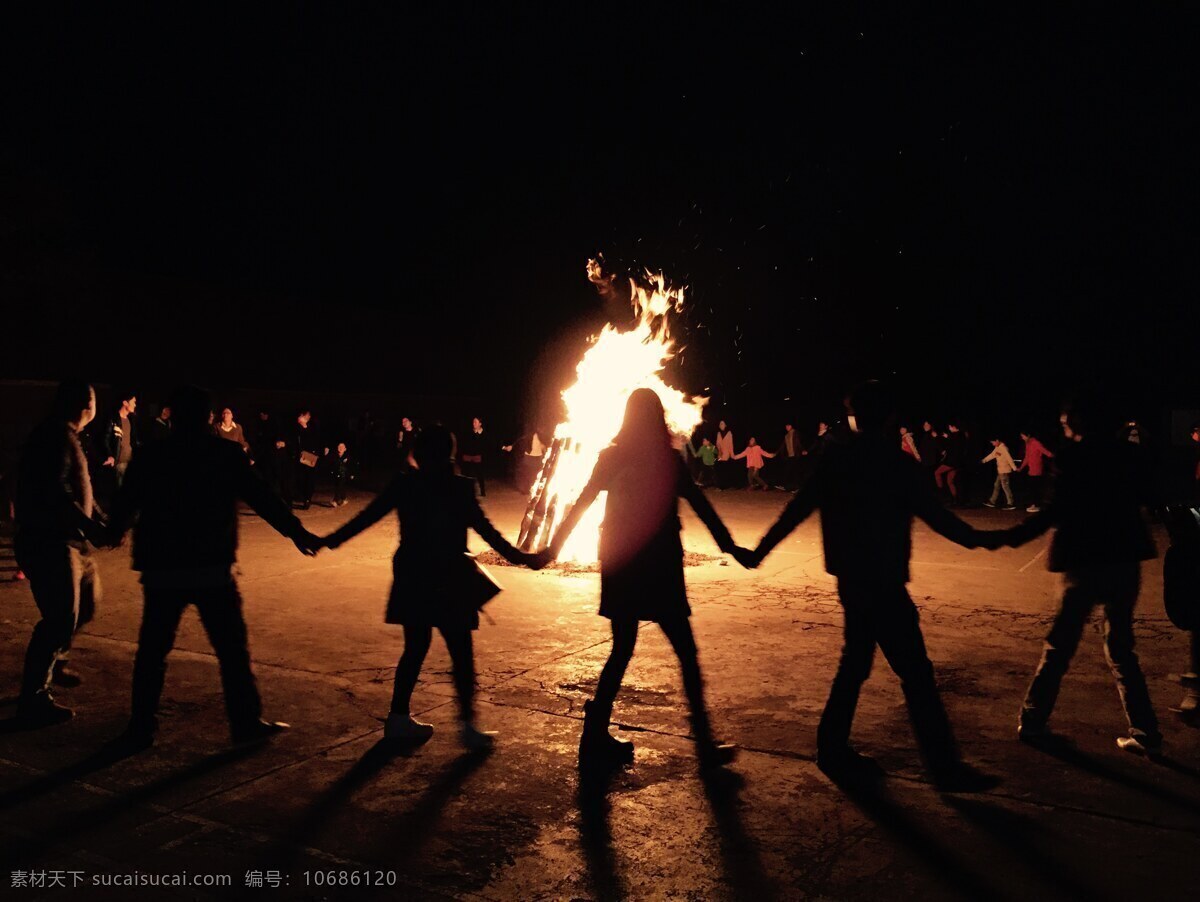 彝族火把节 篝火晚会 6月24 传统节 民族节日 火把 旅游摄影 国内旅游