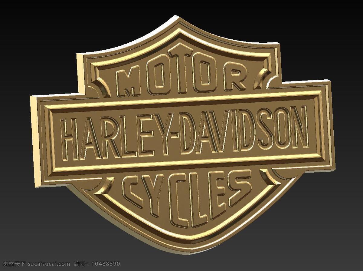 微型 哈雷 标志 哈雷戴维森 3d模型素材 其他3d模型