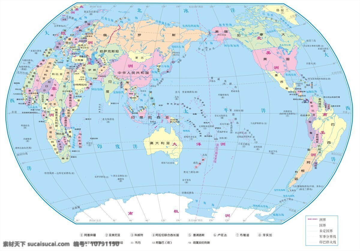超 清晰 世界地图 生活百科 设计图库
