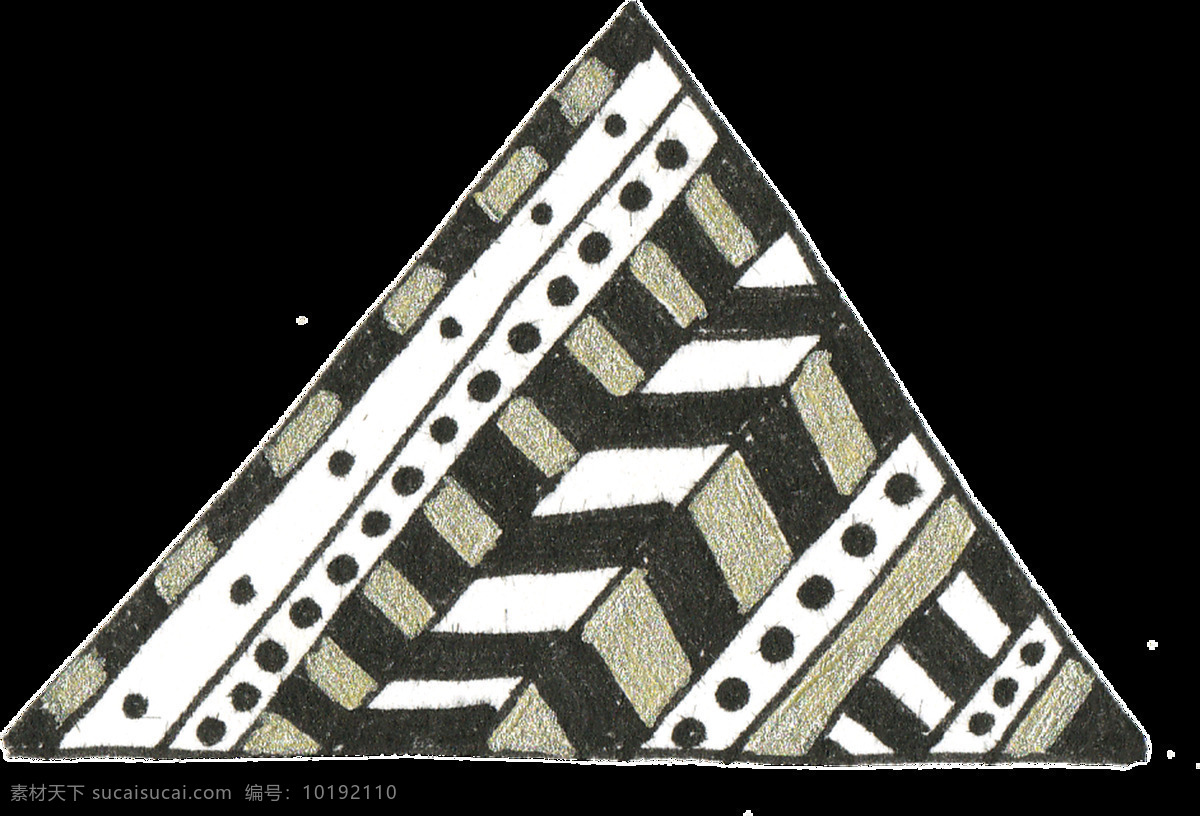陈列 三角 透明 装饰 黑色 交替 免扣素材 透明素材 装饰图案