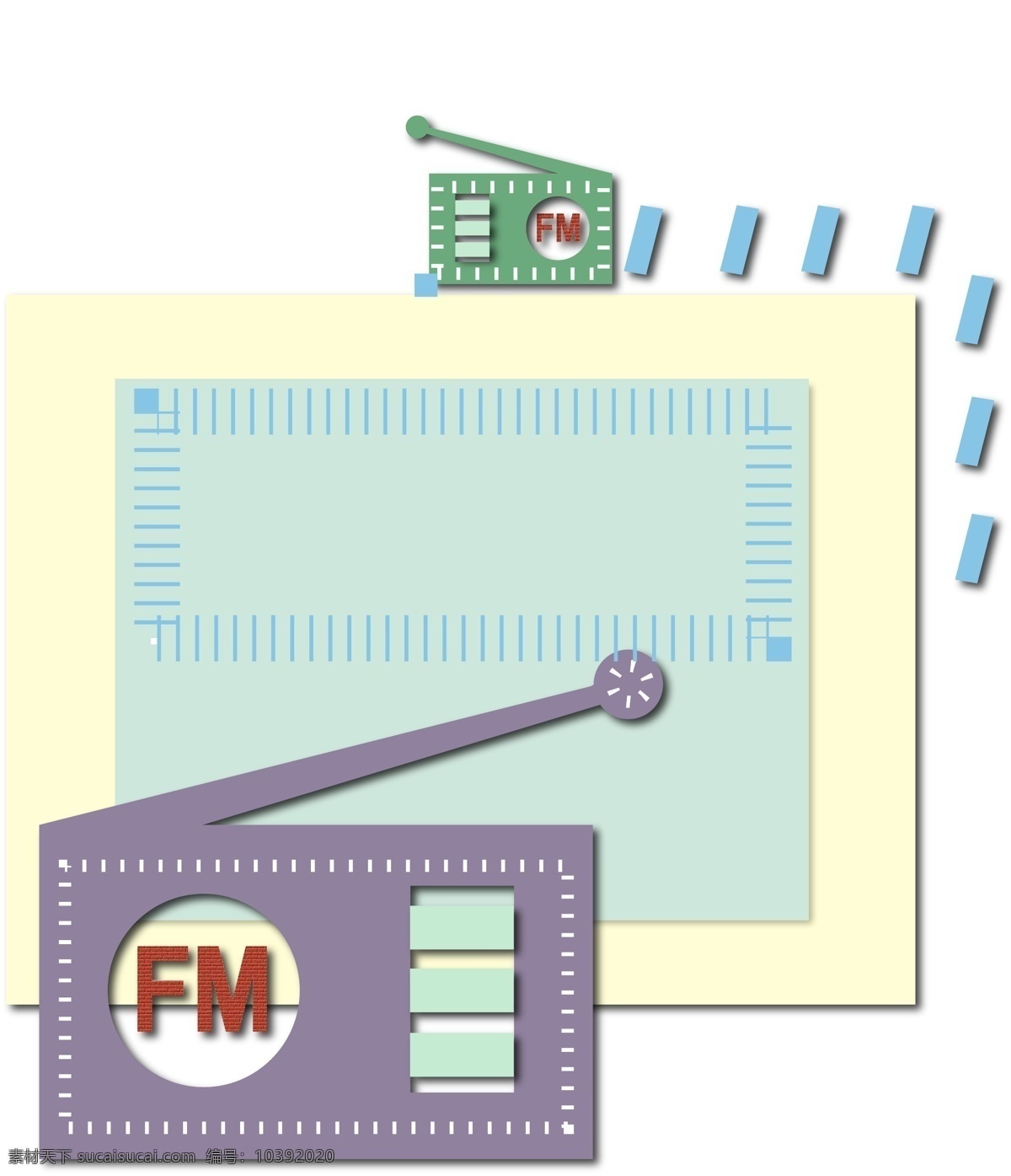 收音机 边框 效果 元素 装饰 图案 矢量图 装饰图案 对话框 文本框