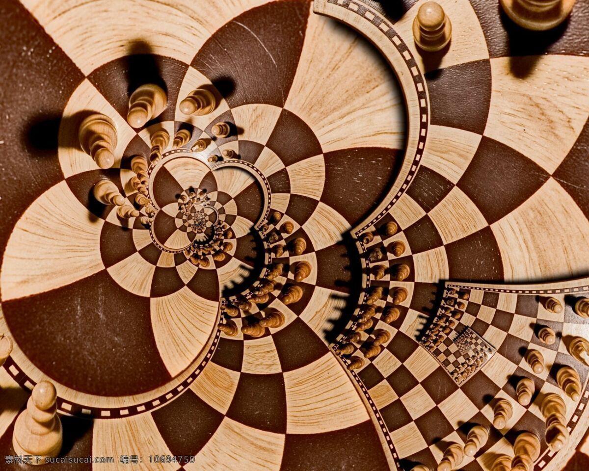 国际象棋 变形 抽象 底纹边框