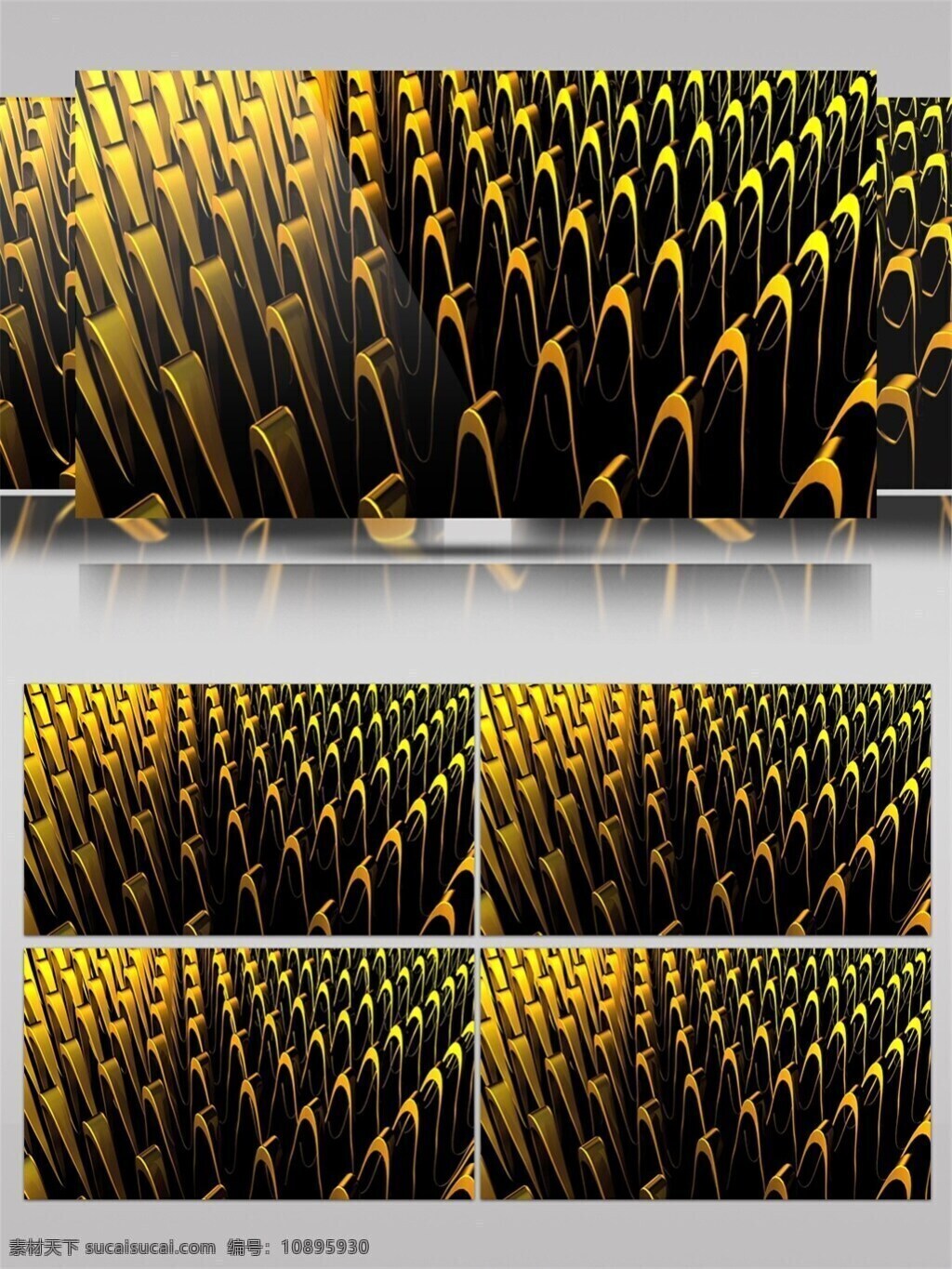 金色 金属 麦田 视频 高清 大气金色 金属线条 科技感 视频素材 动态视频素材