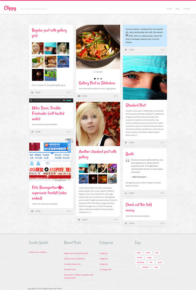 瀑布 流 模板 粉色 画廊 瀑布流 css3 网页素材 网页界面设计