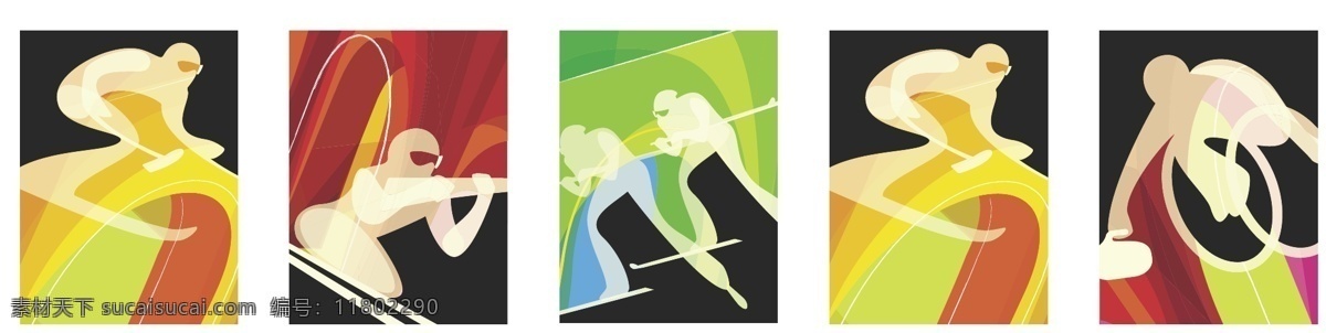 都灵 冬季 残奥会 拟人 体育 图标 标识标志图标 公共标识标志 运动图标 矢量 矢量图 其他矢量图