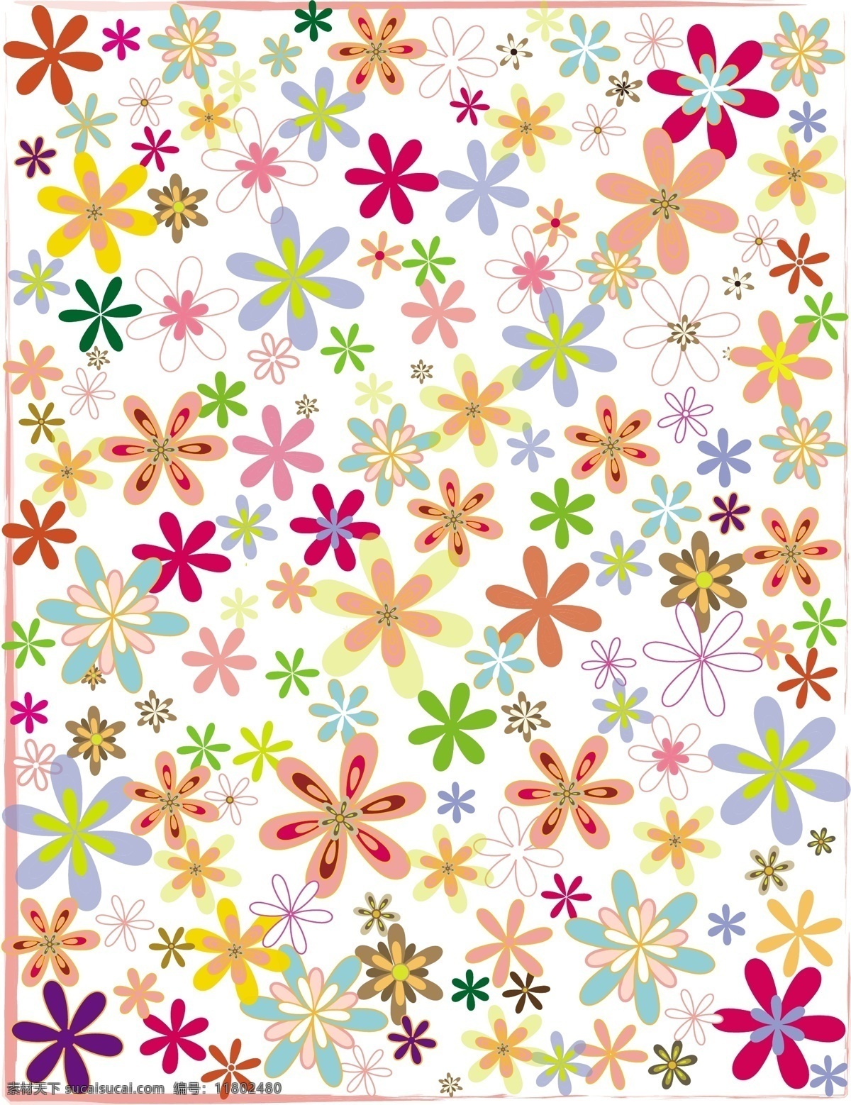 韩国素材 矢量花型 可爱花型 碎花 宝蓝色花型 蓝色花型 粉色花型 淡黄色花型 淡绿色花型 咖啡色花型 紫色线条花型 花型重叠 可作布艺 墙纸 墙贴 学生 文化用品 封面设计 底纹背景 底纹边框 矢量