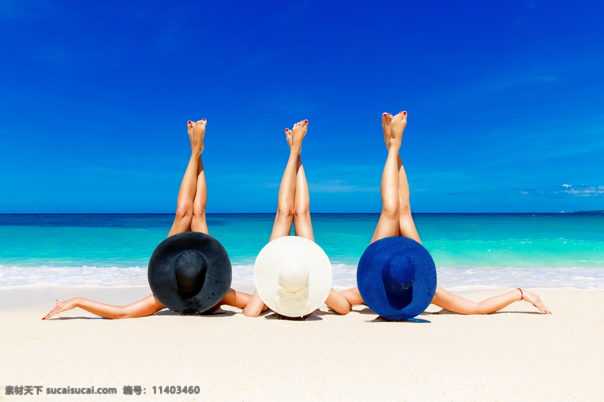 沙滩 上 戴 草帽 美女图片 性感美女 性感女人 海滩 大海 海洋 美腿 女性 女人 帽子 体育运动 生活百科