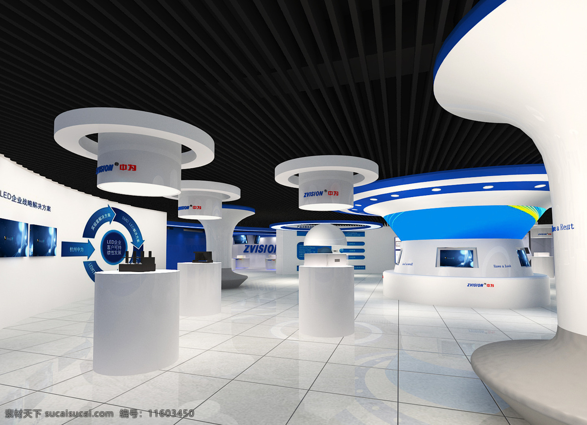 展厅效果图 展厅装修设计 企业展厅设计 展厅装修 展示模型 展厅 3d 模型 效果图 3d设计