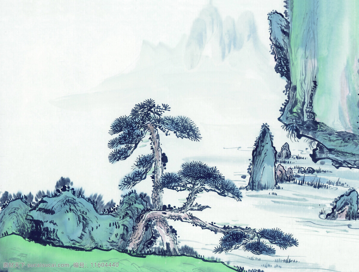 寄情山水 山 水 风景 国画 古典 美术 绘画 中国美术图库 绘画书法 文化艺术