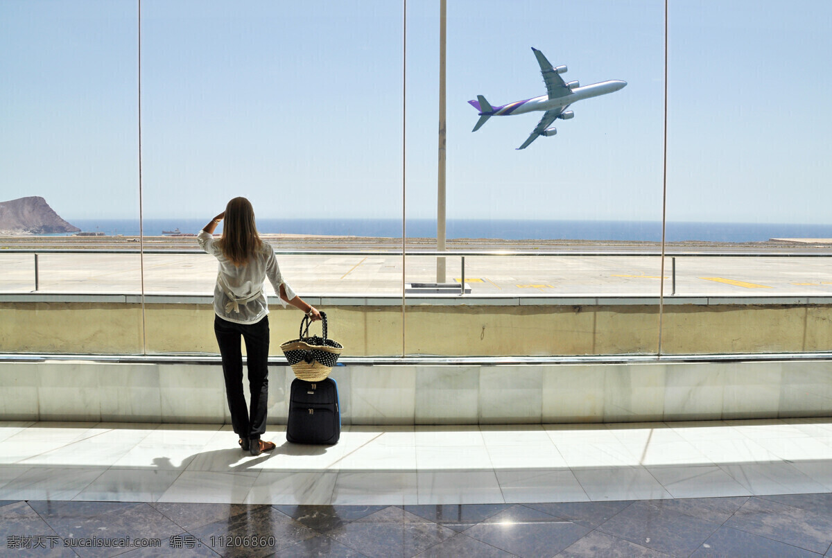机场 起飞 飞机 外国美女 客机 航天飞机 航空 喷气式飞机 商务人士 人物图片