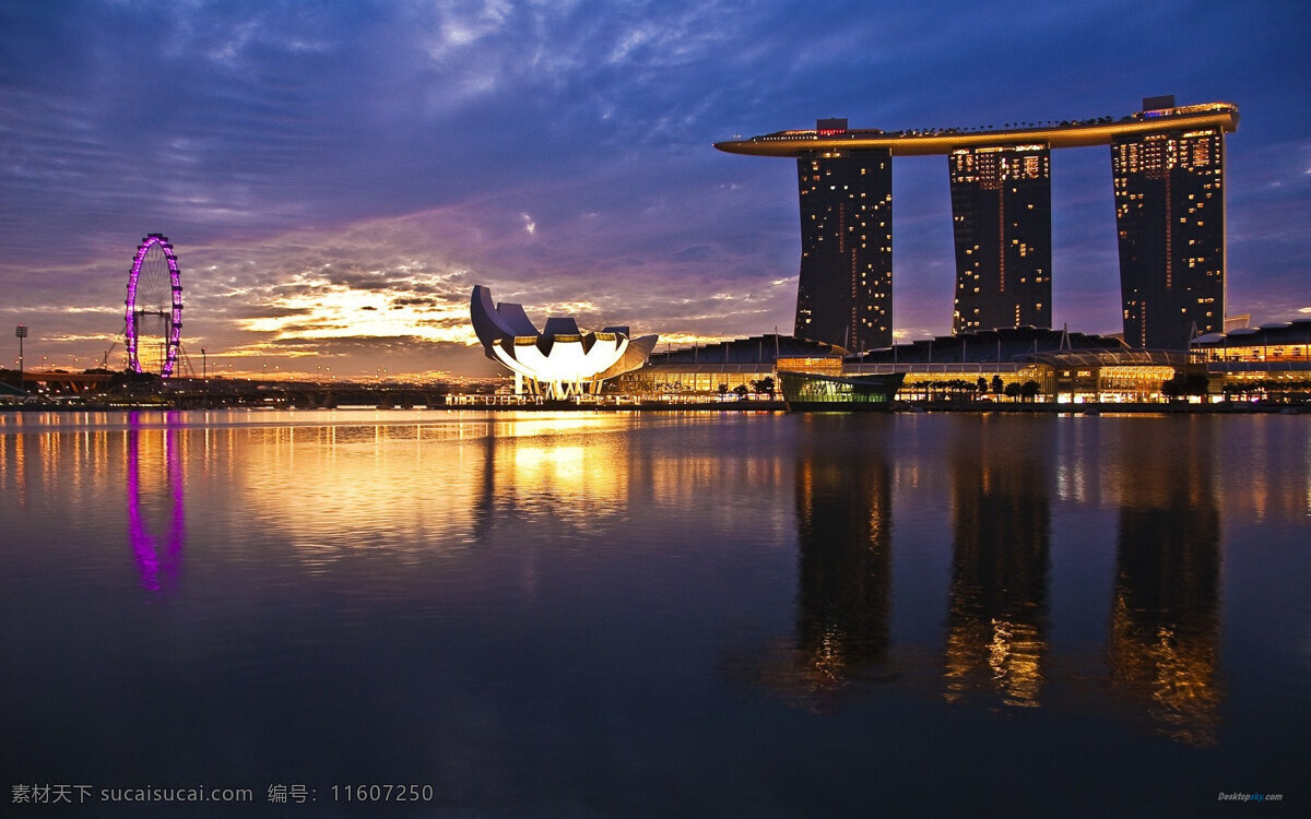 新加坡 摩天大厦 马六甲海峡 金融中心 夜景 国外旅游 旅游摄影