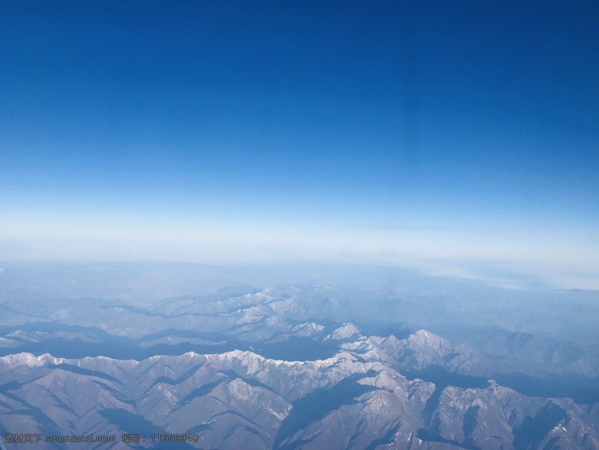 秦岭的天空 秦岭 山脉 蓝天 雪 天空 旅游摄影 国内旅游