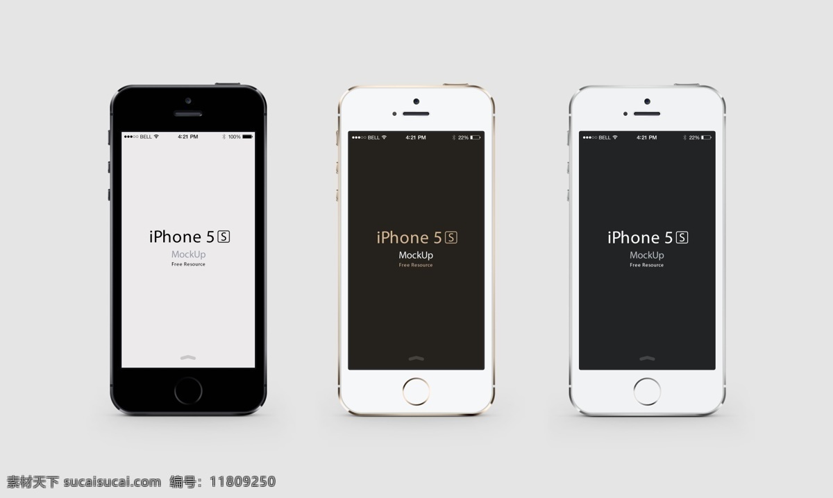 iphone5s 正面 三 色 模版 土豪金 手机 苹果 设备 客户端界面 移动界面设计 白色