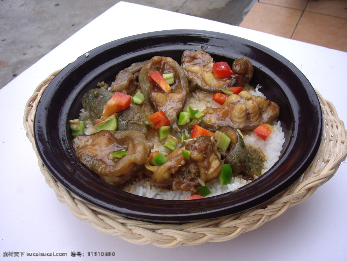 煲仔饭 餐饮美食 传统美食 美食 陶瓷 西餐美食 鱼块 竹碗 矢量图 日常生活