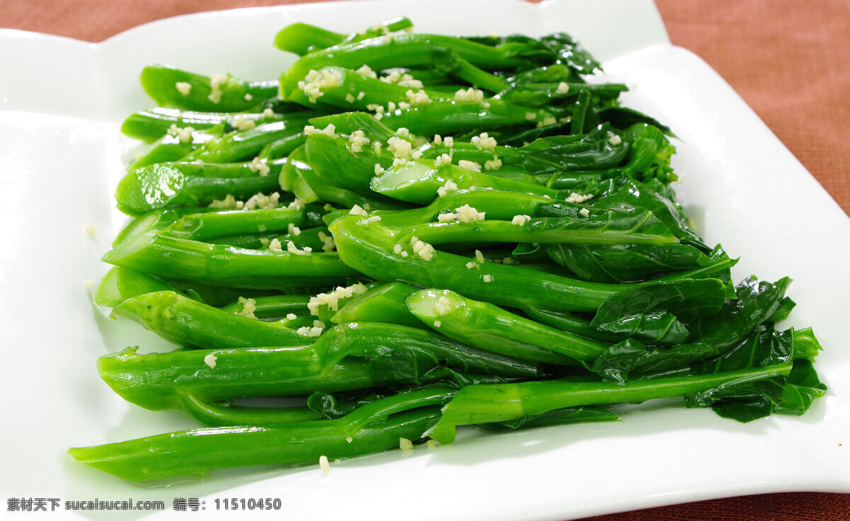 姜汁炒芥兰 传统美食 餐饮美食