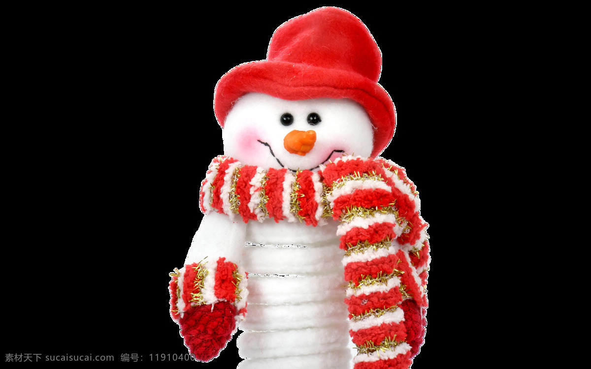 戴 红帽子 围巾 雪人 透明 白色 红色 免扣素材 手套 条纹 透明素材 装饰图片