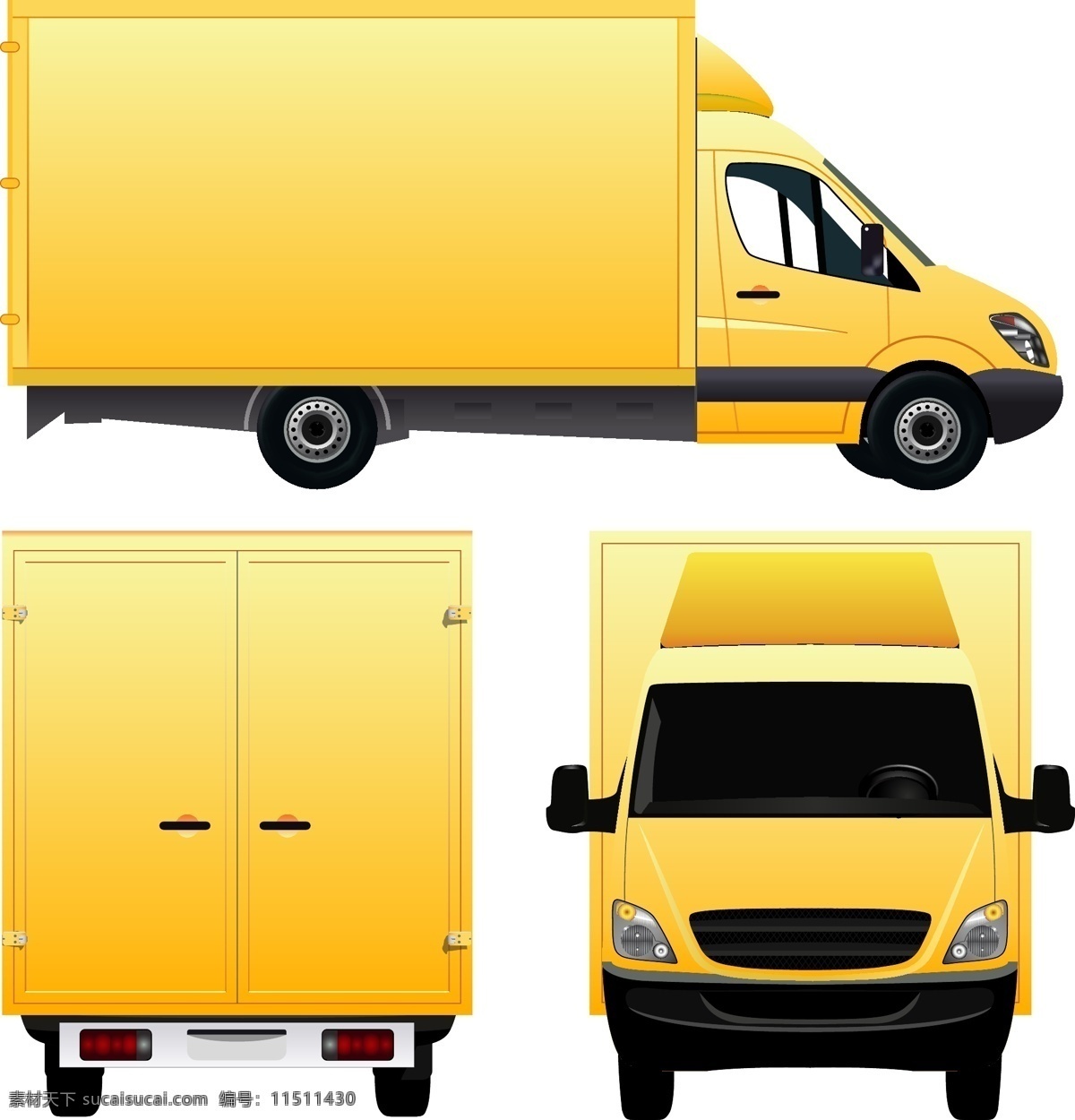 货车 汽车 卡车 交通工具 拉货车 货柜 矢量 现代科技