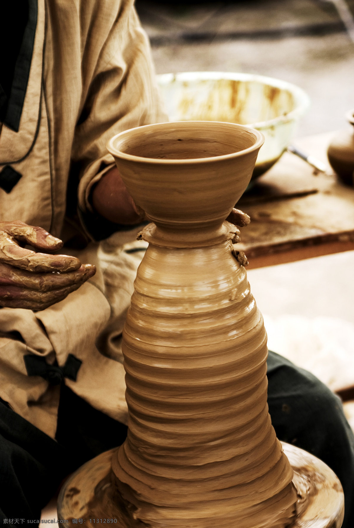 陶艺 制作陶瓷 陶瓷 工艺 陶器 瓷器 手工艺 传统文化 文化艺术