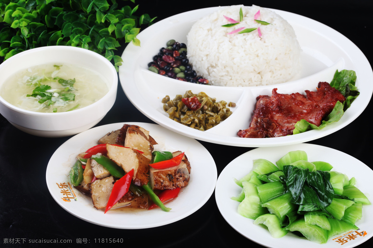 粥 稀粥 小菜 青菜 斗米乐米饭 斗米乐快餐 斗米乐菜品 饮食类 餐饮美食 传统美食