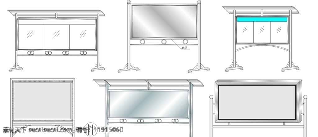 橱窗设计图 橱窗 不锈钢 党建 阳光板 设计图