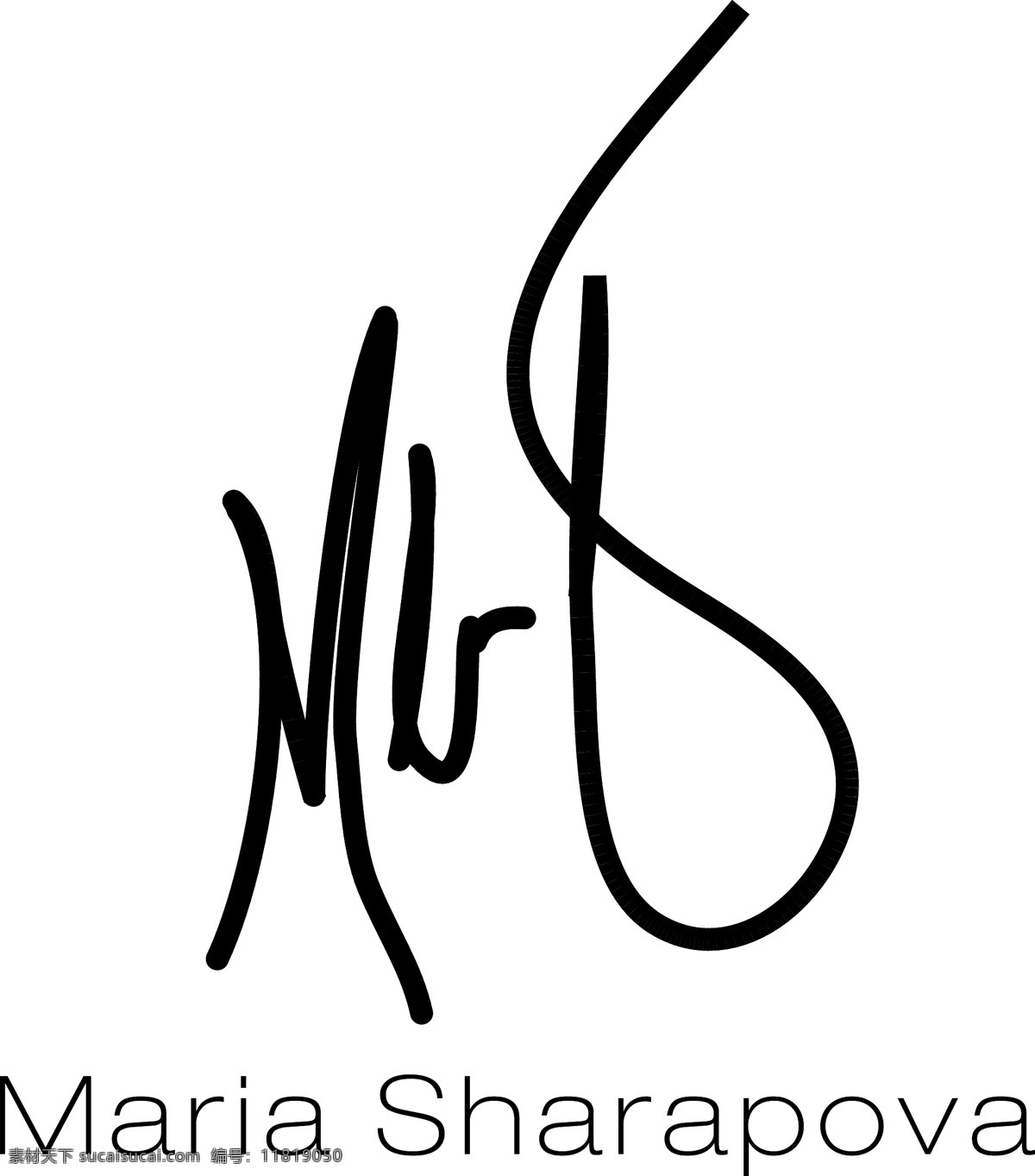 玛丽亚 莎拉 波娃 矢量标志下载 免费矢量标识 商标 品牌标识 标识 矢量 免费 品牌 公司 白色