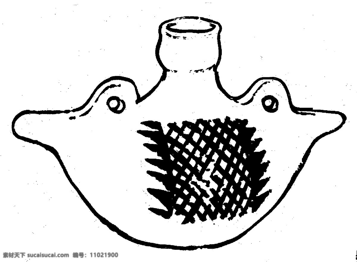 原始社会 器物 图案 中国传统图案 图案025 设计素材 器物图案 装饰图案 书画美术 白色