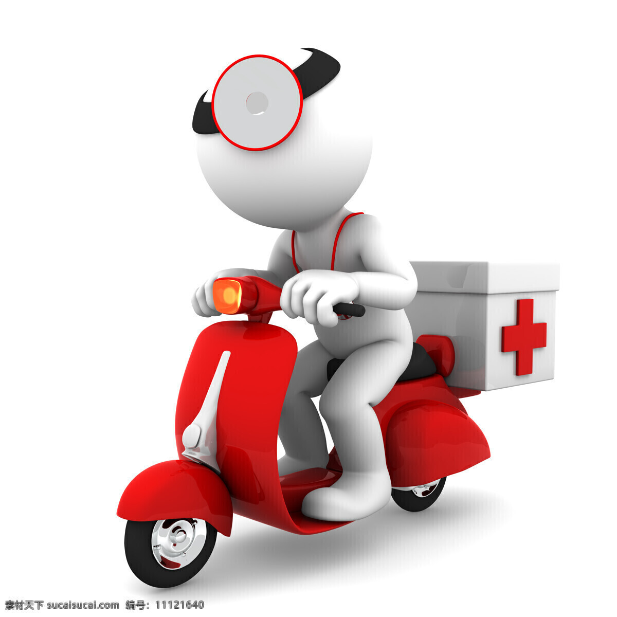 骑 摩托车 3d 小人 急救箱 骑摩托车 生活人物 人物图片