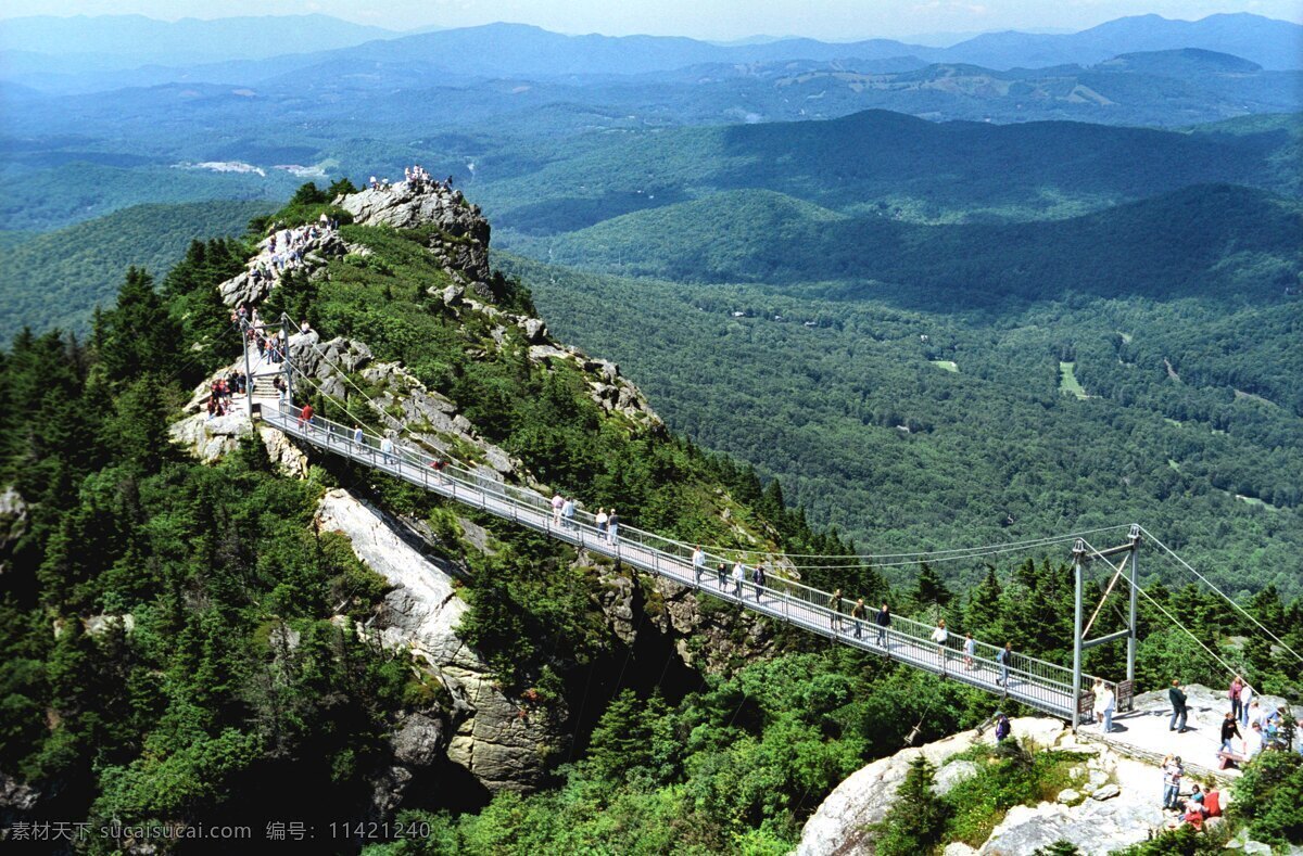 风景 山川 青山 蓝天 云彩 桥梁 自然景观 自然风景