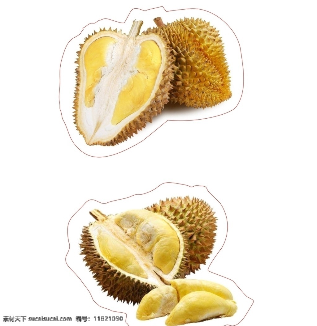 榴莲 不干胶 小 标签 榴莲贴纸 不干胶贴纸 水果不干胶 水果贴标 金枕头贴标 logo设计