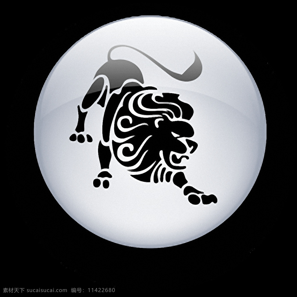 圆形 狮子座 图标 免 抠 透明 狮子座插画 狮子座符号 狮子座创意图 符号 标志 logo 十二星座图 十二星座标志 十二星座符号