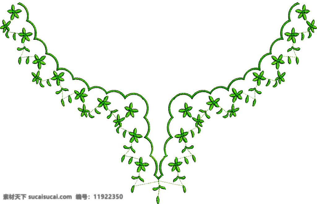 绣花免费下载 服装图案 绣花 成熟优雅女装 领圈 领边装饰 面料图库 服装设计 图案花型