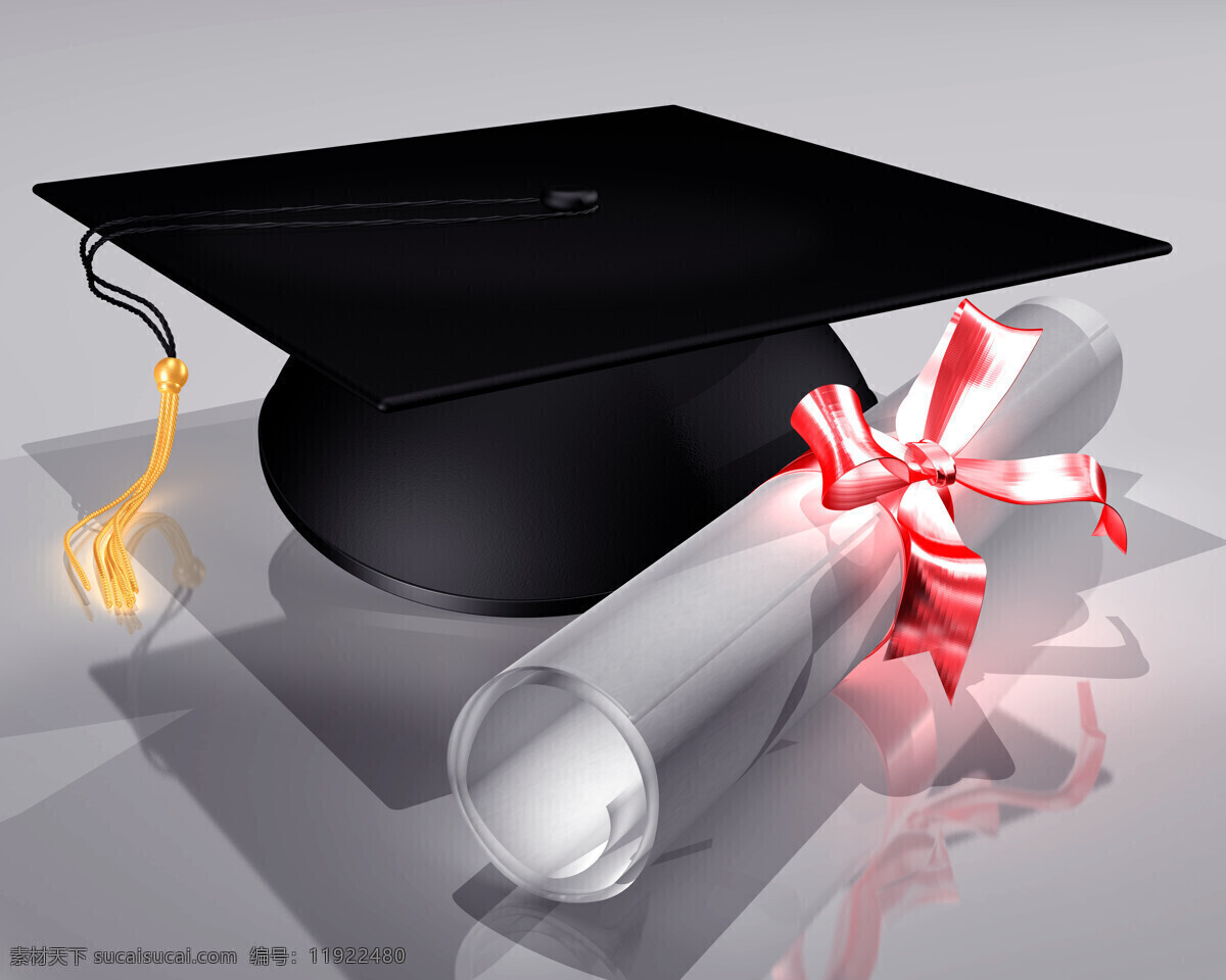 毕业 证书 3d设计 毕业典礼 毕业证书 博士帽 三维设计 psd源文件