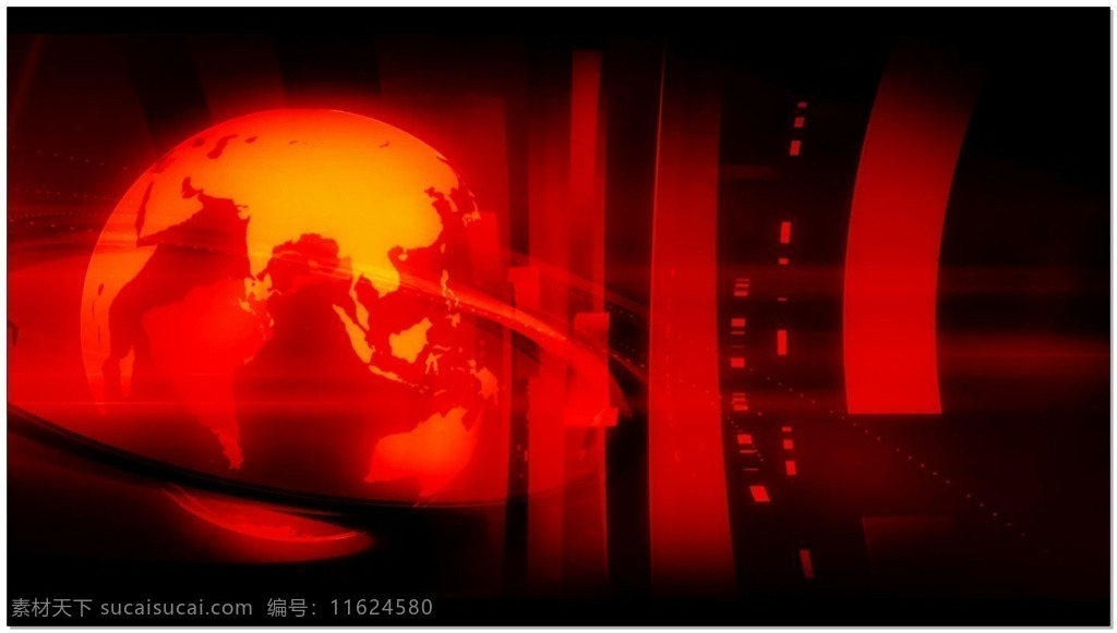 新闻 类 视频 球体 视频素材 动态视频素材 红色 地球 高清视频素材