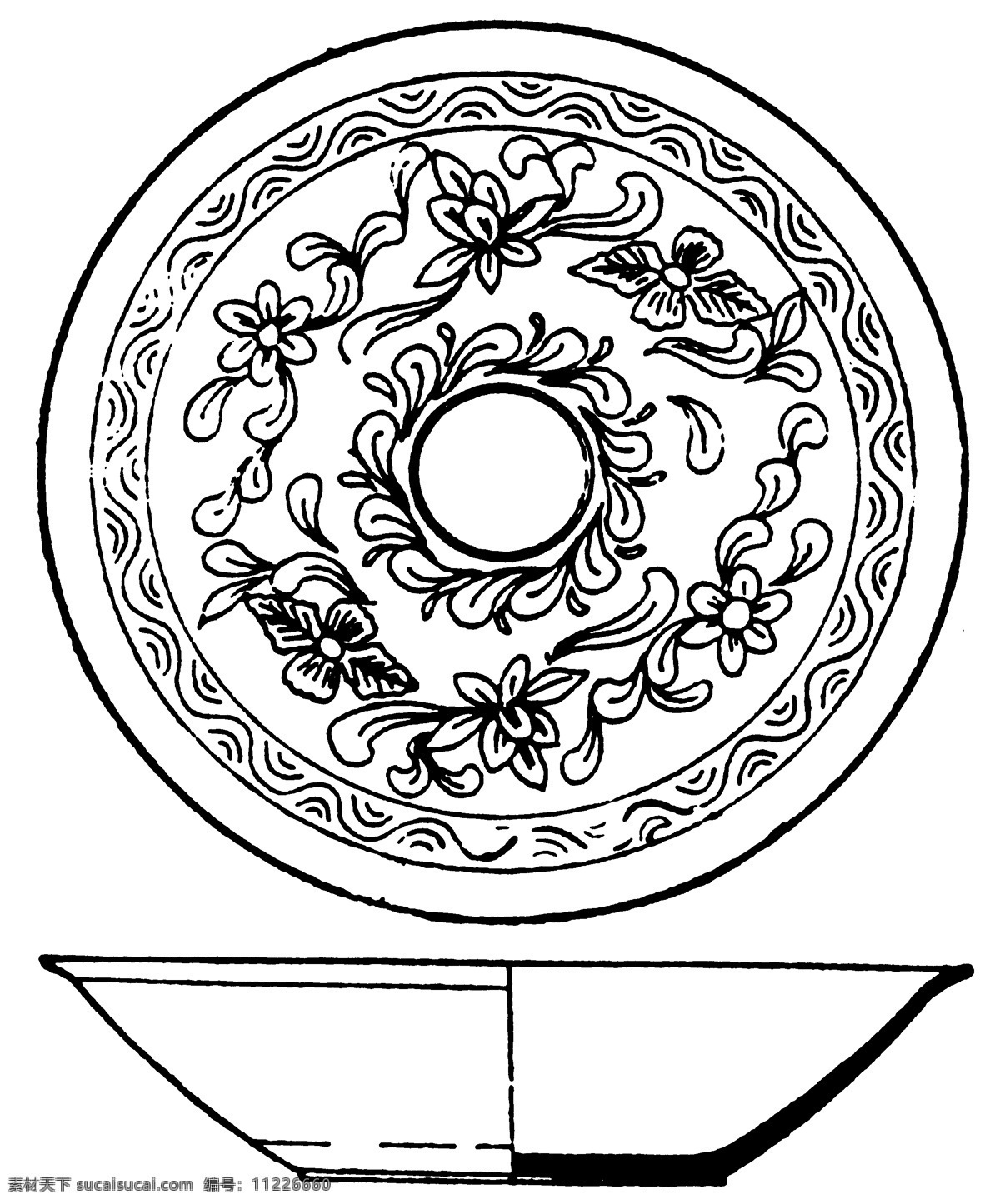 唐代素材 唐朝 古代 古典 图案 花边 底纹 黑白 底纹边框 花边花纹 设计图库