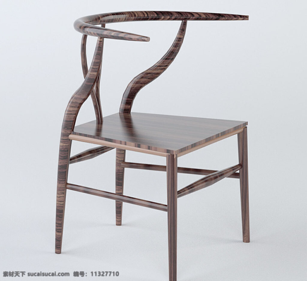 中式椅子模型 中式 椅子 3d 模型 3d模型 椅子模型 中式椅子 家具模型素材 max 灰色