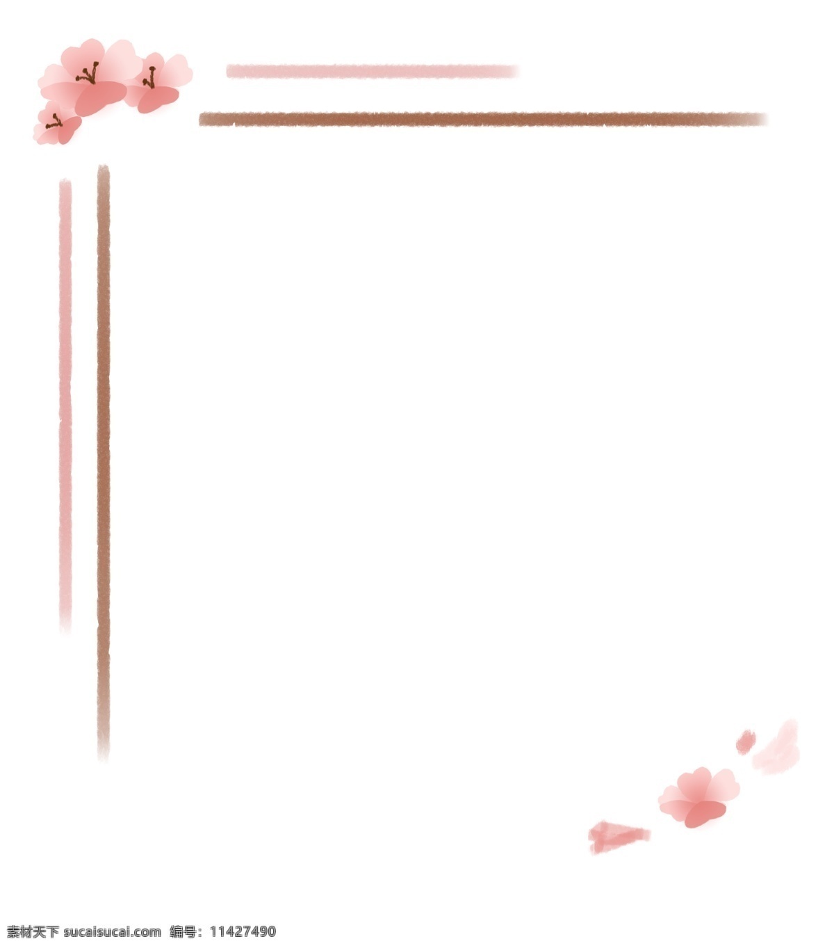 粉色 樱花 装饰 边框 樱花装饰 简洁边框 春夏樱花 春日 可爱 美丽的 季节 花 春天 花朵