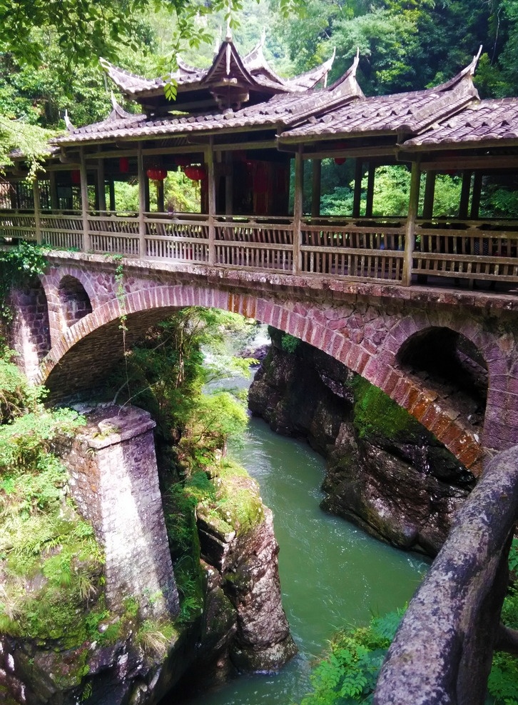 鸳鸯溪 福建省 宁德市 屏南县 旅游景区 自然景观 湖面 桥 古色古香 旅游摄影 自然风景