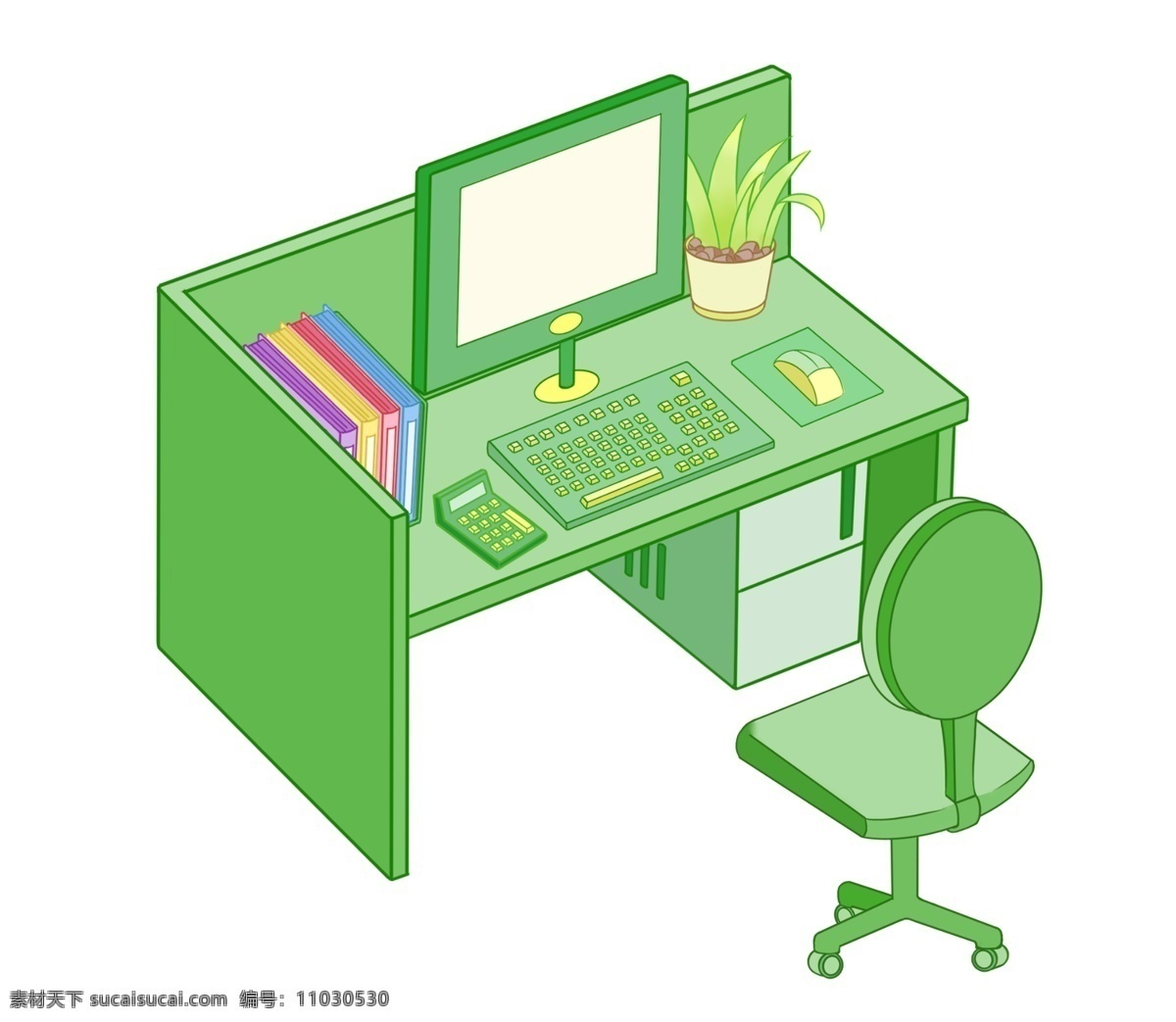 绿色办公桌椅 绿色办公桌 绿色桌椅 办公