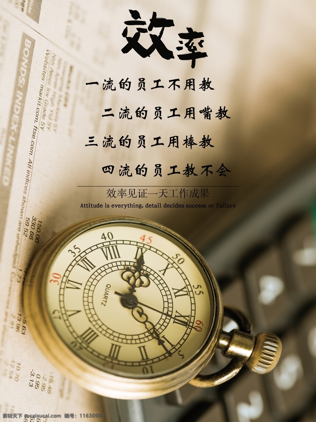 效率 创意 海报 励志 广告 原创作品