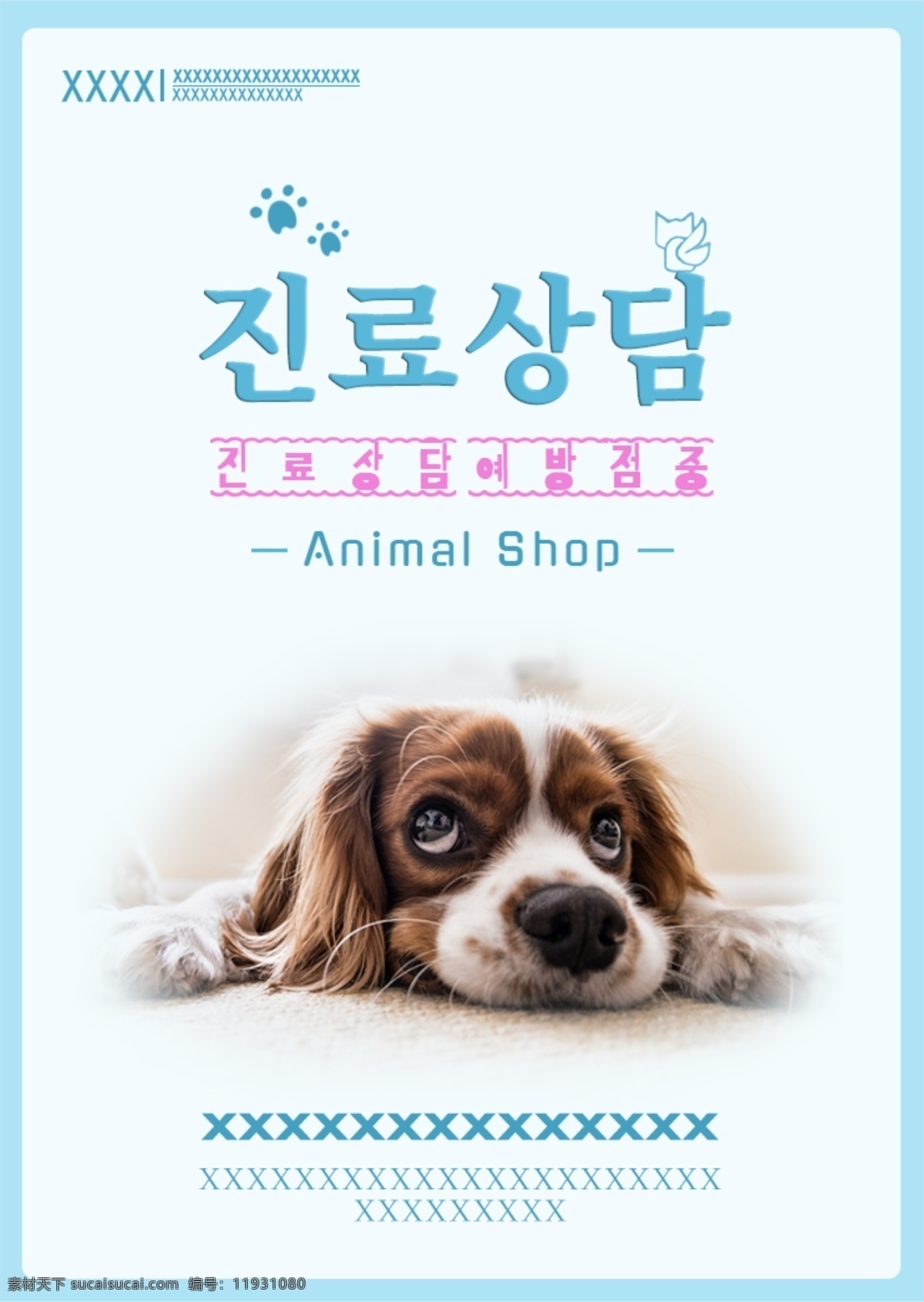 可爱 宠物医院 宣传海报 宠物狗 宠物医疗 宠物疫苗 宠物护理 宠物美 极简主义 医院 海报 宠物广告